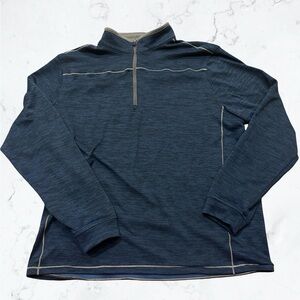 Pebble Beach Men's Navy Zip-Up Sweater